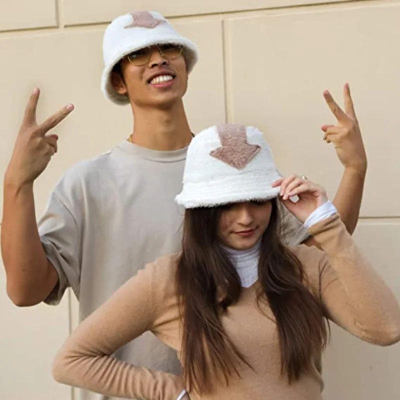 Fashion Hip Hop Appa Bucket Hat Lamb Wool Gorros Fur Fishing