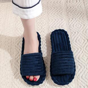 LItfun Fuzzy House Slippers Women Four Season Warm Cotton Sl