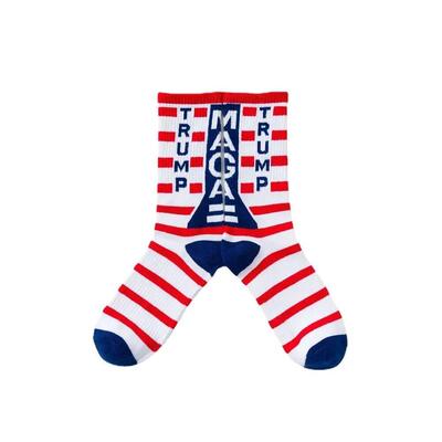 Funny President Donald Trump Socks Men Trump Flag Maple