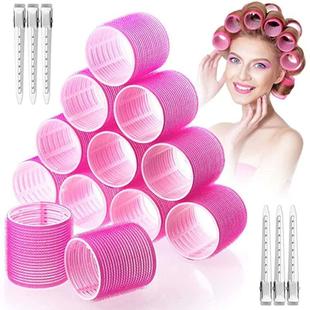 6Pcs Self Grip Hair Roller Curler Set Heatless Hair Roller f
