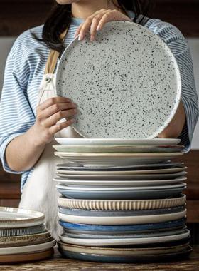 dinner plates ceramic steak plate dishes 西餐盘 western food