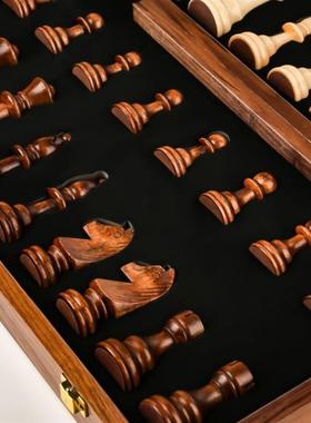 Chess solid wood high gradesuit large folding chessboard棋盘