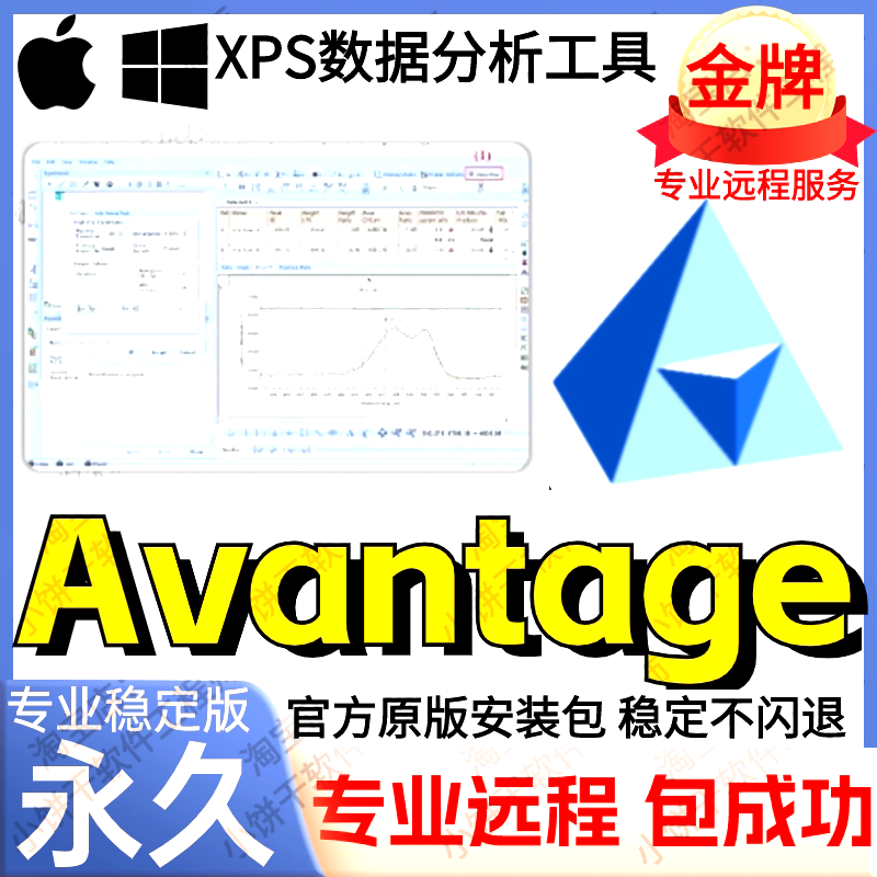 avantage软件远程安装 2024最新永久版中/英文版 XPS数据分析处理