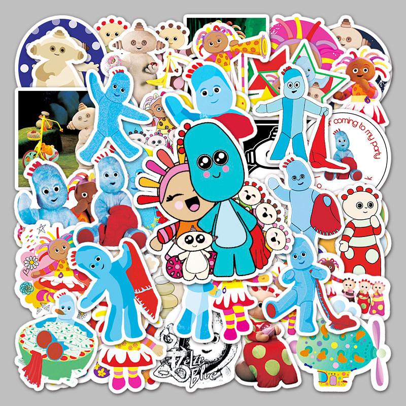 50张花园宝宝儿童卡通涂鸦贴纸行李箱笔记本电脑汽车diy装饰贴纸