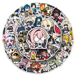 50张绝区零表情包Q版贴纸可爱小邦布周边DIY防水装饰电脑手机贴纸