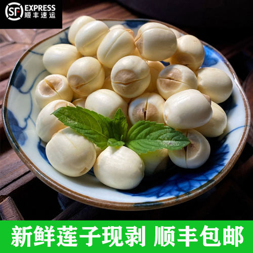 2026年新鲜莲子现摘纯手工现剥精选鲜莲子米顺丰包邮广昌新鲜白莲