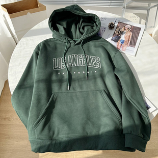 外套 山东青岛即墨情侣装 白色连帽卫衣女秋冬加绒加厚2025新款 爆款