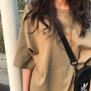 短袖t恤女装2026夏季韩版ins潮宽松bf慵懒风学生百搭mschf上衣服