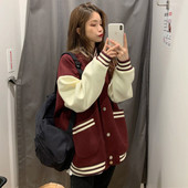 棒球服韩版 2026年新款 美式 宽松夹克外套女学生复古港味秋冬ins潮