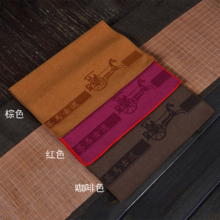 茶巾布吸水高档茶具茶盘配件零配茶道六君子套装全棉茶马古道桌布
