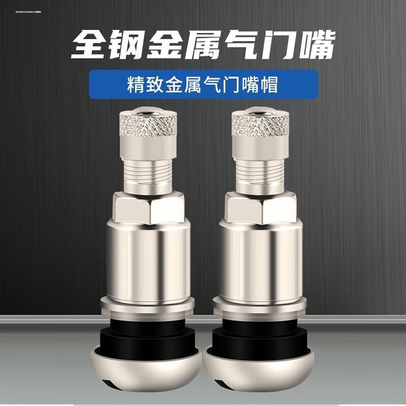 不锈钢气门嘴汽车轮胎防爆真空胎铝合金轮毂通用充气嘴套装气门芯