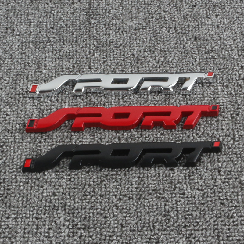 适用于蒙迪欧福克斯嘉年华改装sport车标运动3d立体金属车贴尾标