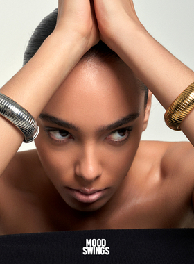 情绪波动MOOD SWINGS/欧美个性法式简约宽手环手镯