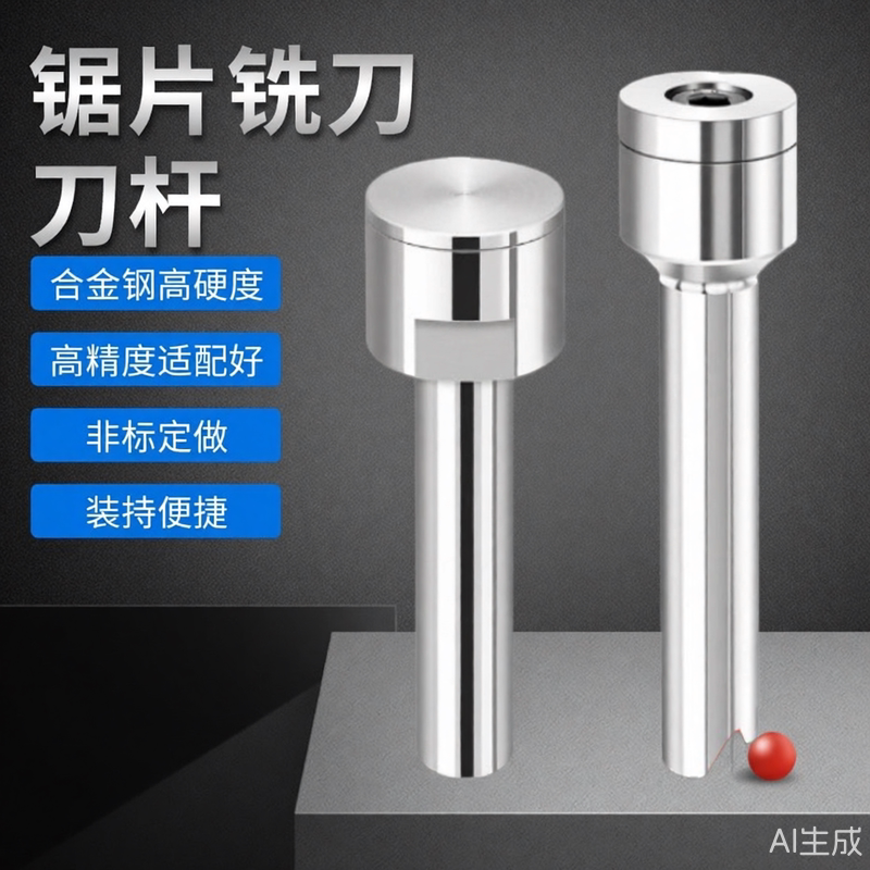 前后锁刀杆钨钢锯片刀柄白钢高速钢锯片铣刀CNC数控铣床连接杆图片