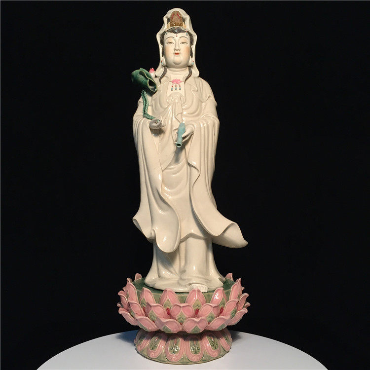 石湾公仔观音新居乔迁风水工艺品图片