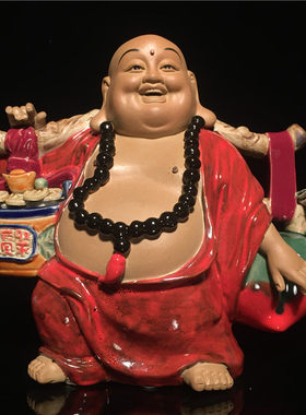 石湾公仔陶瓷风水招财乔迁弥勒佛