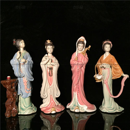 石湾公仔电视柜摆件陶瓷工艺礼品