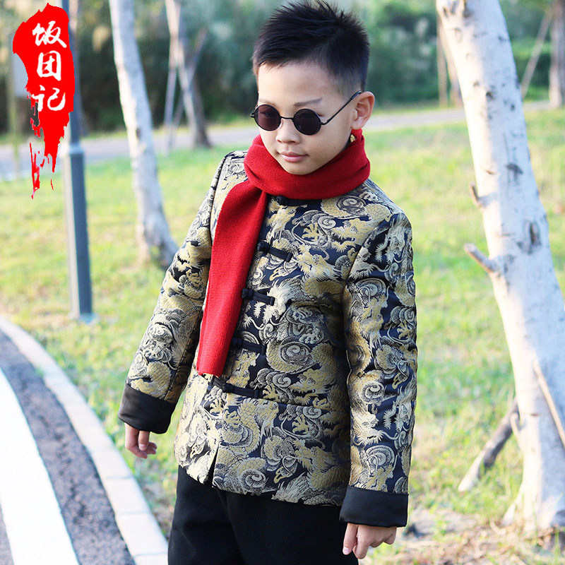 儿童唐装男童拜年服宝宝汉服衣服