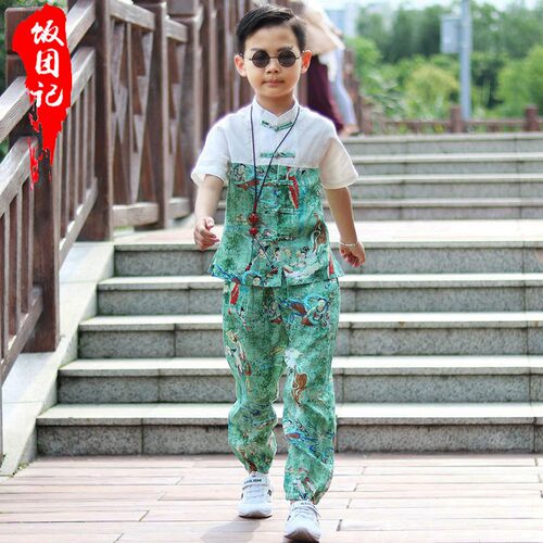 夏季国潮儿童薄款汉服棉麻