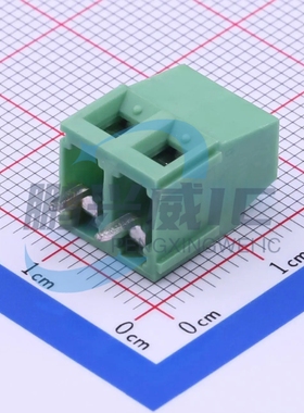 DB128L-5.08-2P-GN-S 螺钉式接线端子 间距5.08mm 直插3P/4P 绿色