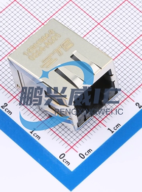 TE 原装 1-2301994-2 带LED 有屏蔽 弯插 外壳材料:LCP黑色,UL94