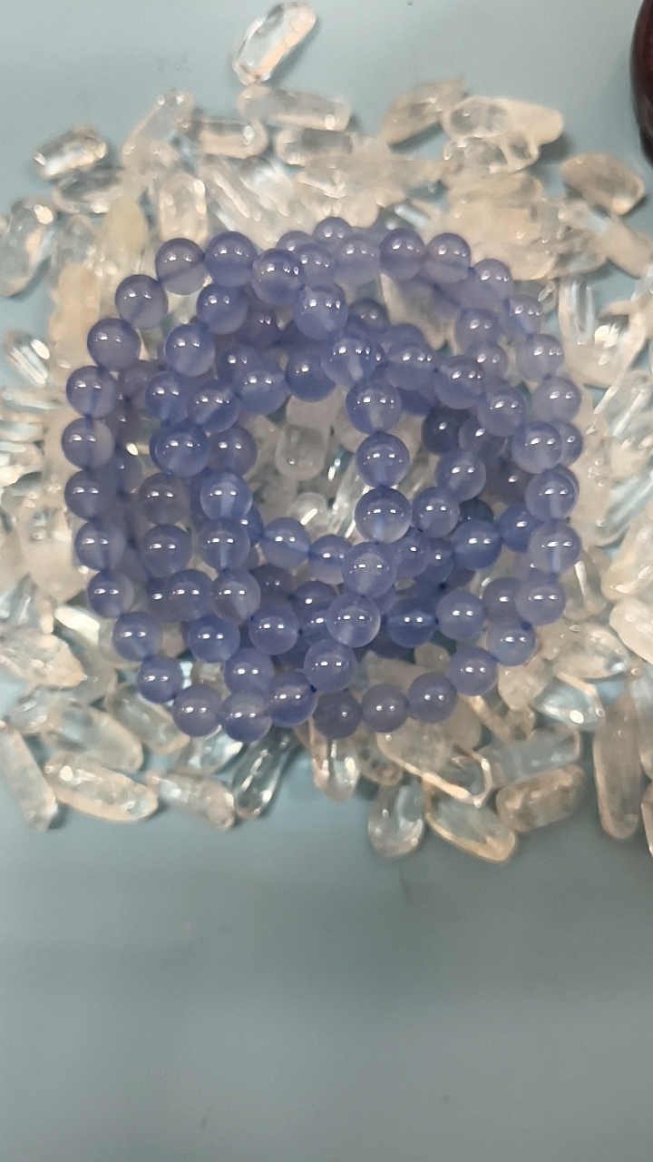 天然蓝玉髓手串女款单圈手链送女友闺蜜生日礼物