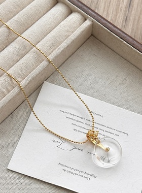 龙心同款平安扣吊坠项链女