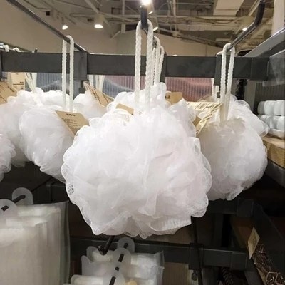 muji无印良品加大浴花男女洗澡球