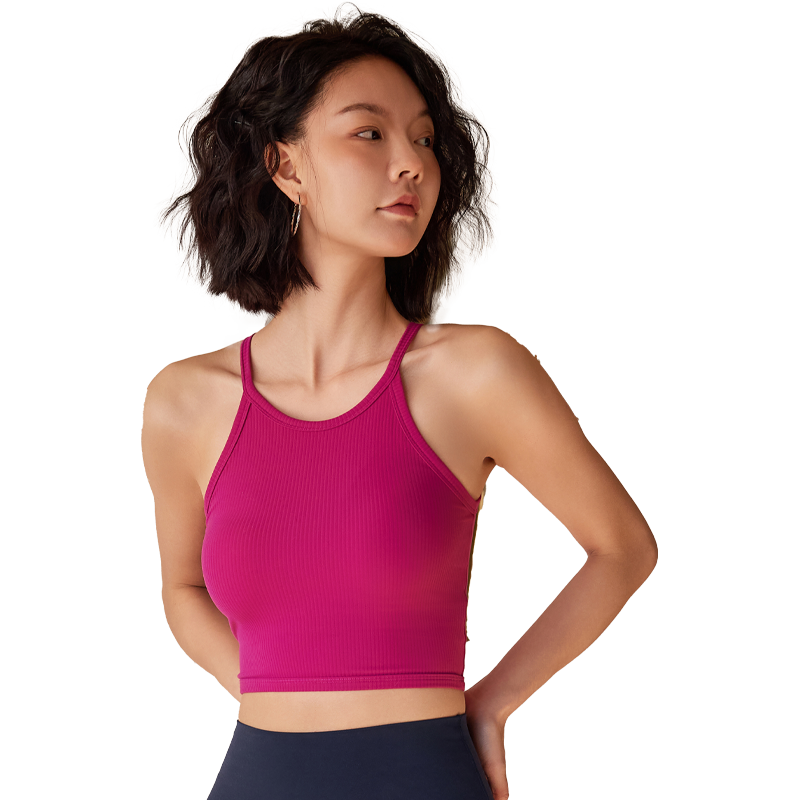 卡益瑜伽服女2025新款专业高端时尚背心带胸垫高级感健身运动上衣