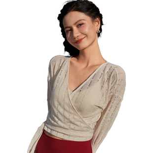 卡益长袖瑜伽服防晒外套女秋冬上衣专业高端时尚健身服女运动罩衫