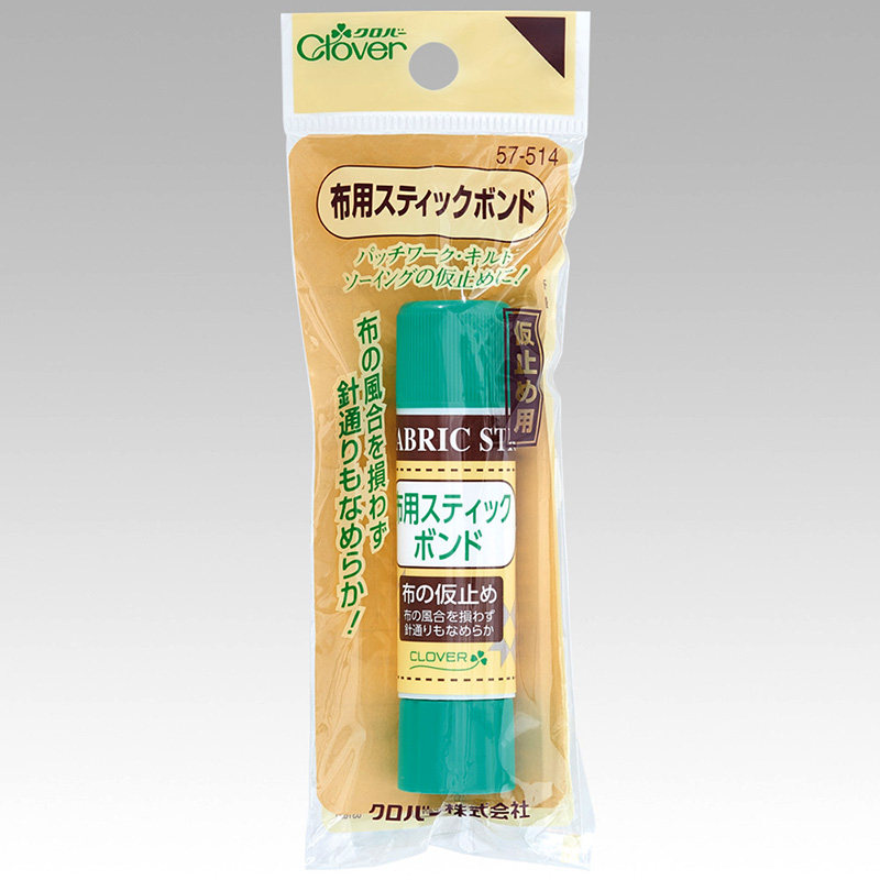 日本进口可乐clover布用粘棒胶棒 拼布刺绣布艺粘合剂工具57-514
