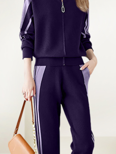 长裤 减龄休闲运动套装 针织开衫 新款 宽松显瘦两件套潮 女2026年春季