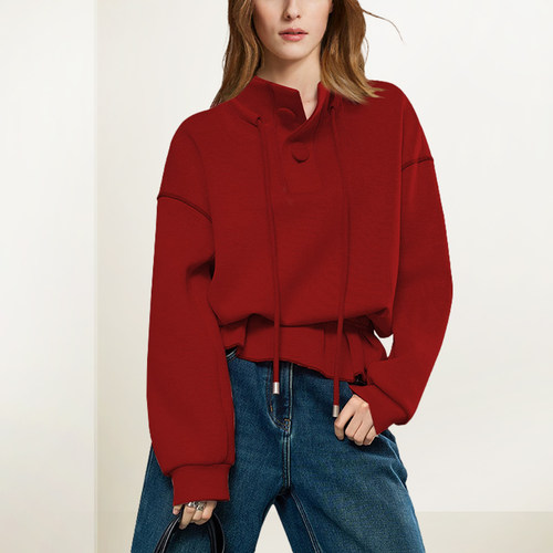 百搭设计感短款上衣潮