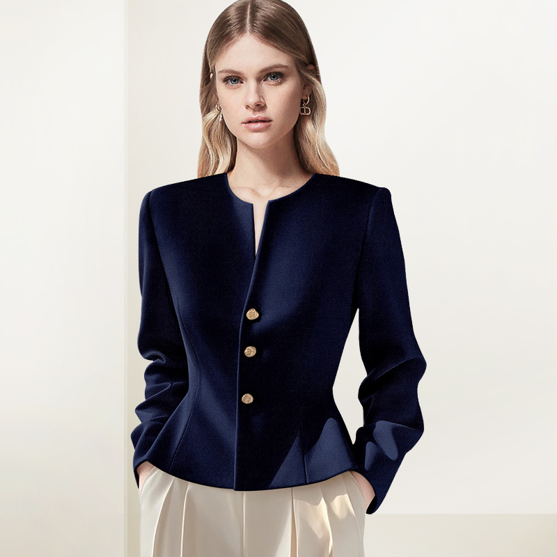 高级感小香风显瘦羊毛大衣