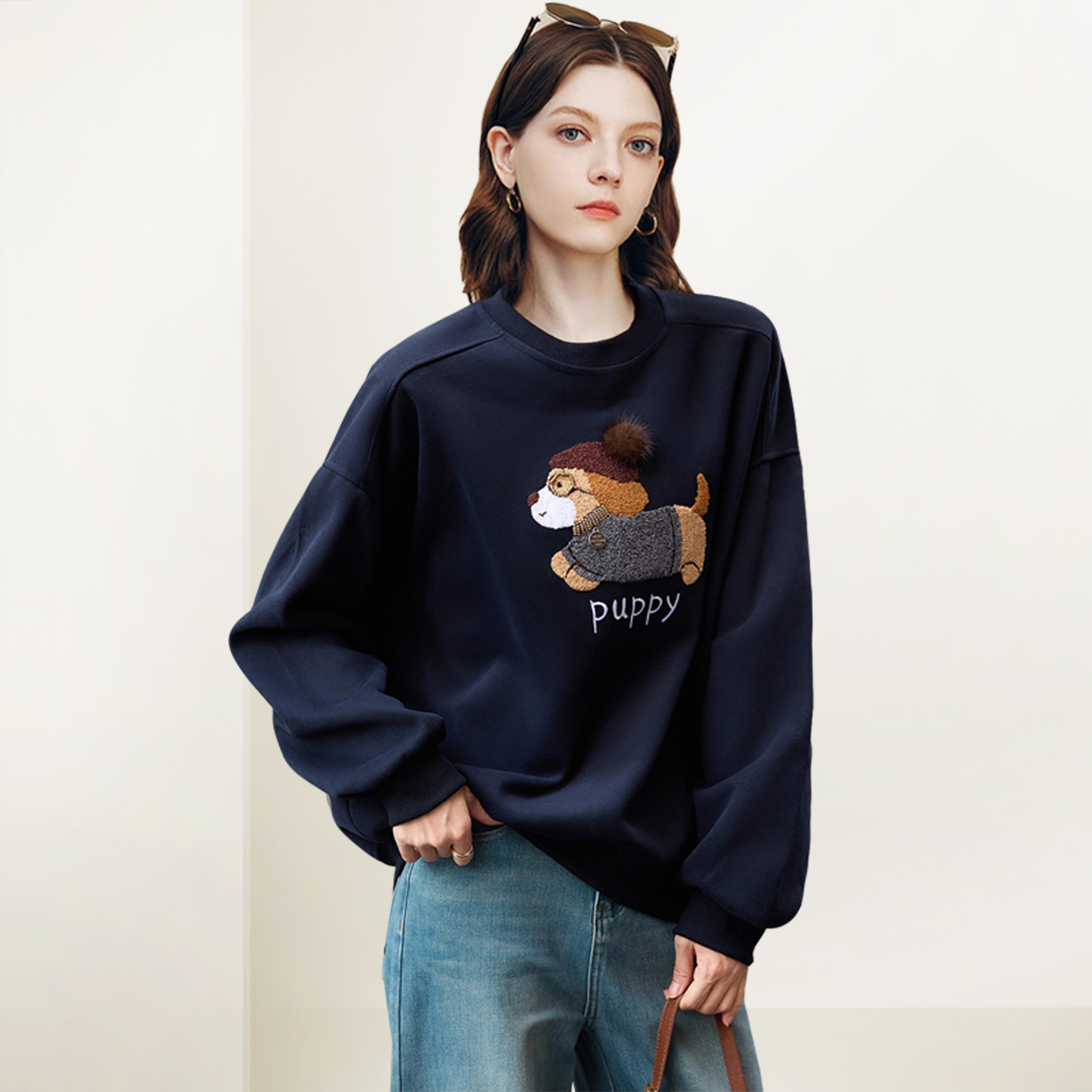 设计感时尚休闲卡通图案卫衣