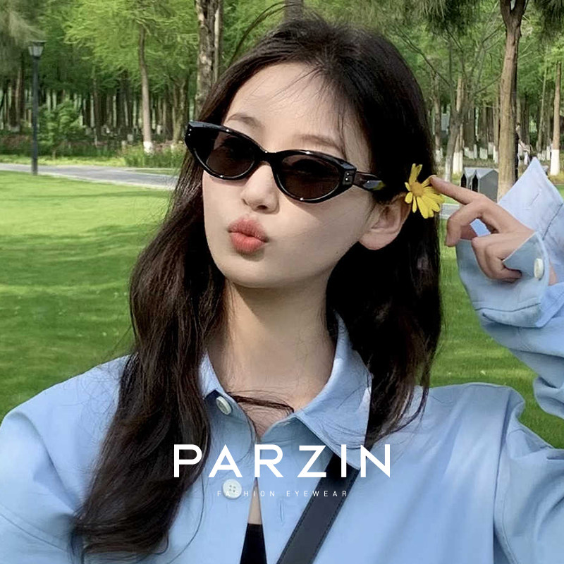 帕森复古太阳镜女 明星同款时尚小众猫眼墨镜男UV400防晒PZ1
