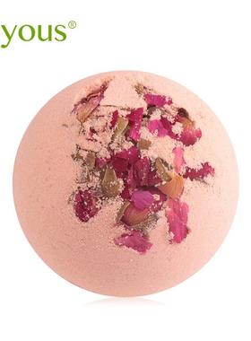 joyous粉红玫瑰花容 气泡弹 泡澡球精油泡泡浴球保湿气泡弹亚马逊