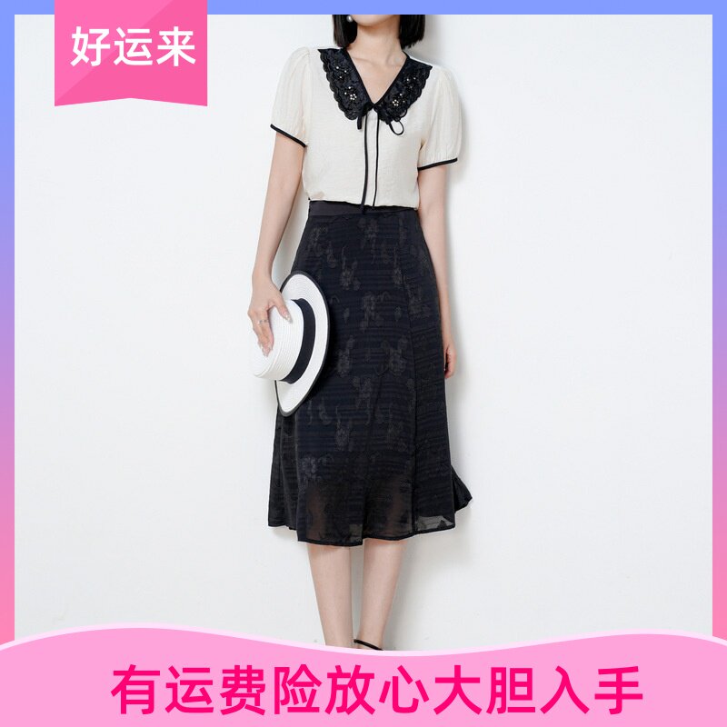 2025年夏季新款娃娃领短袖上衣女