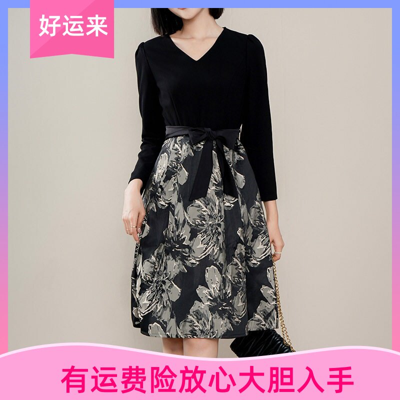 秋季新款女装2024轻奢气质名媛黑