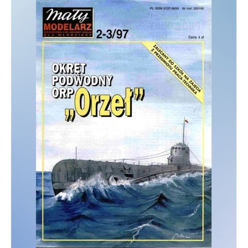 《Maly Modelarz》纸模型—1997年2-3期潜艇ORP Orzel DIY手工