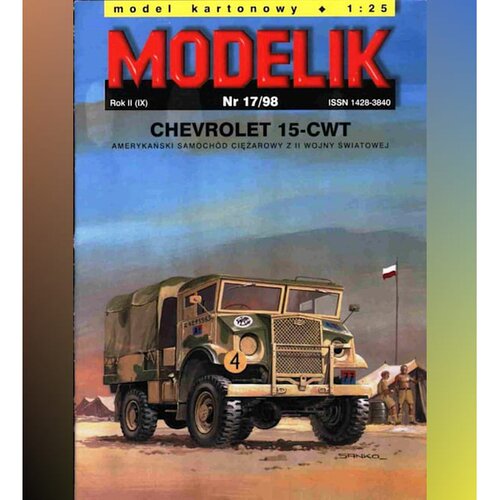 《Modelik》纸模型 雪佛兰15-CWT卡车 DIY手工制作 仿真汽车