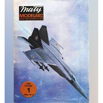 《Maly Modelarz》1985年1期 米格-25战斗机纸模型 DIY手工制作