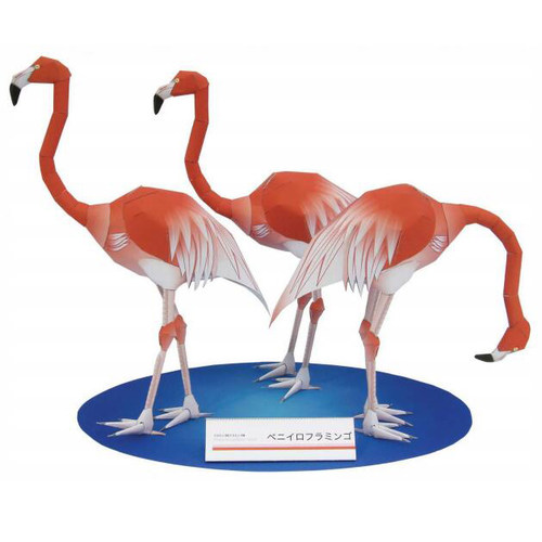 仿真动物小鸟火烈鸟3d立体纸模型DIY手工制作儿童折纸益智玩具