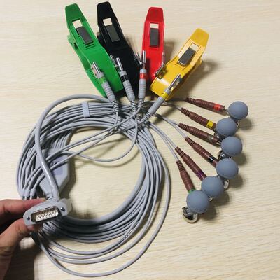 中旗三锐邦健心电图机导联线ECG-1200 3000 30106010吸球夹子整套