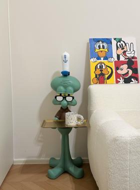 章鱼哥超大托盘电视柜沙发旁边落地装饰搬家乔迁新居开业礼物摆件