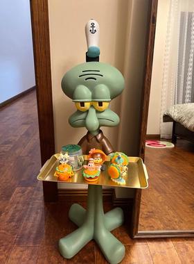 章鱼哥超大托盘电视柜沙发旁边落地装饰搬家乔迁新居开业礼物摆件