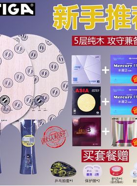 stiga斯帝卡斯蒂卡乒乓球拍底板S2000五层纯木专业级快攻弧圈粘拍