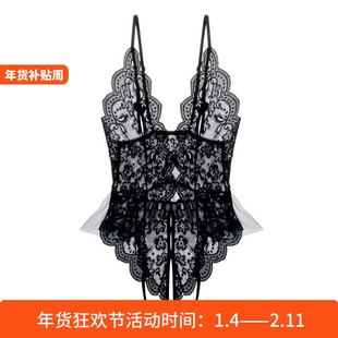 今夜恋爱~内衣蝴蝶结连体性感女生新款文胸套装