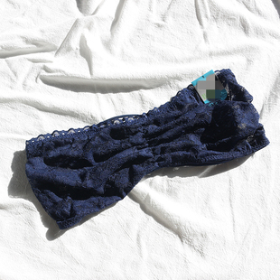 B674|2件清仓外贸美国文胸蕾丝露背裹胸抹胸无钢圈无肩带无扣