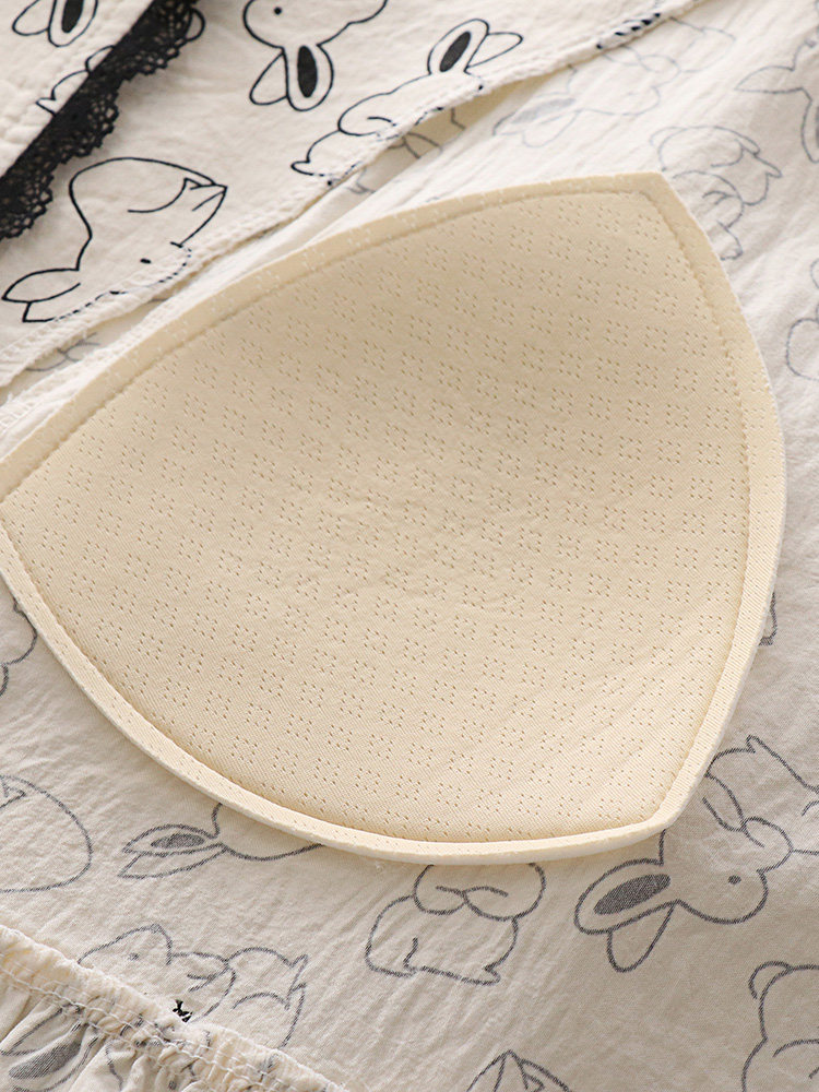 가슴 패드가 달린 반소매 병원 감금복 산부인과 스커트 산부인과 병원을 위한 특별한 여름용 얇은 수유용 잠옷